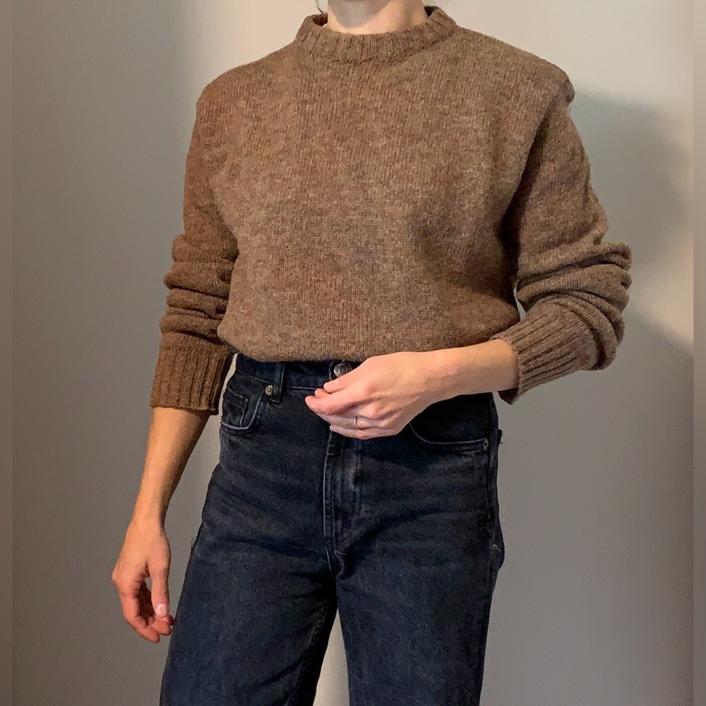 Vintage Pure New Wool  Crew Neck Sweater